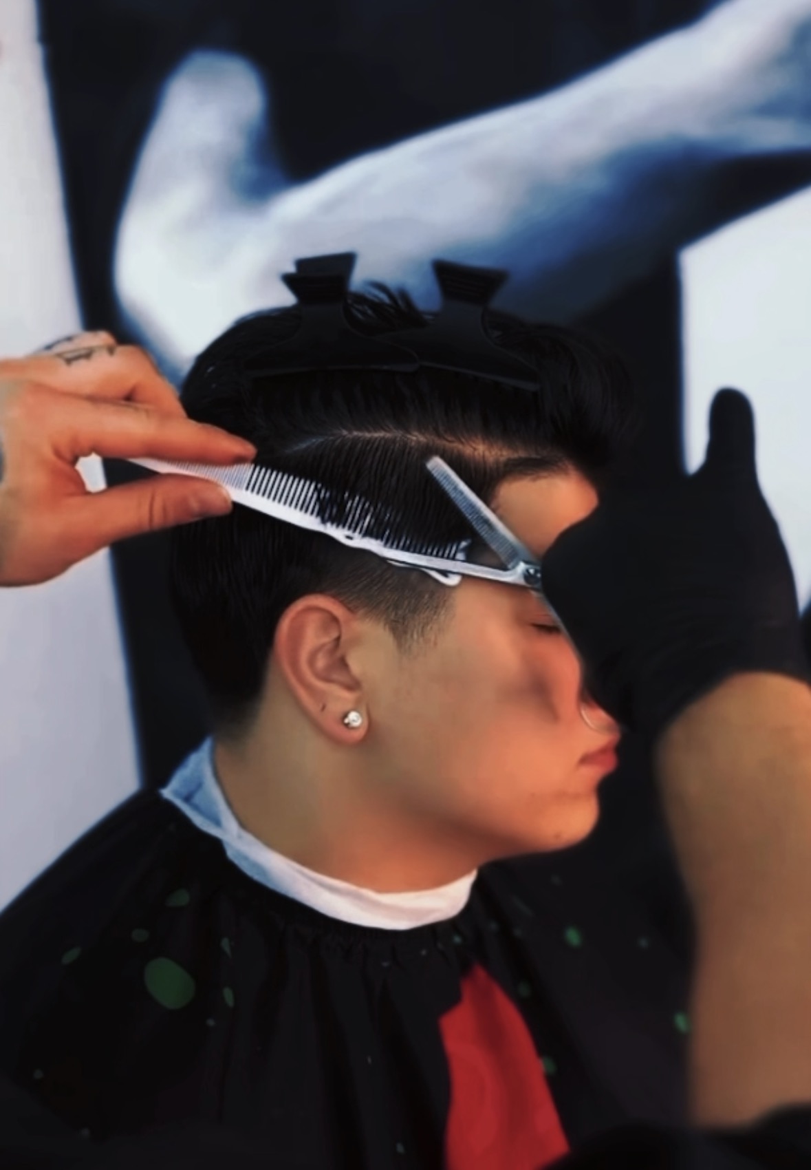 Haarschnitt im Level Barberstudio
