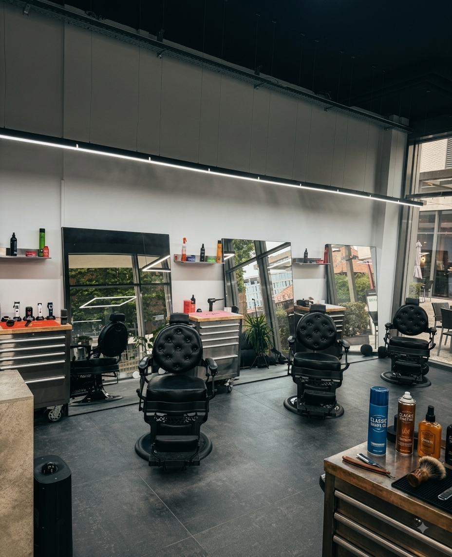 Barberstühle im Level Barberstudio